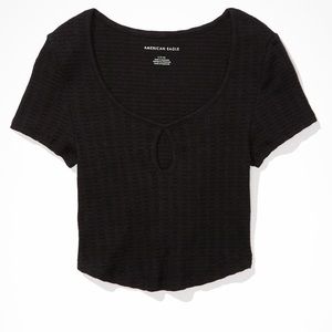 American Eagle Cropped Tee